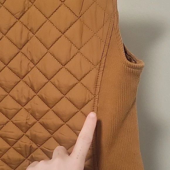 MARC NEW YORK Women's Tan Quilted Vest By Andrew Marc - Picture 6 of 10